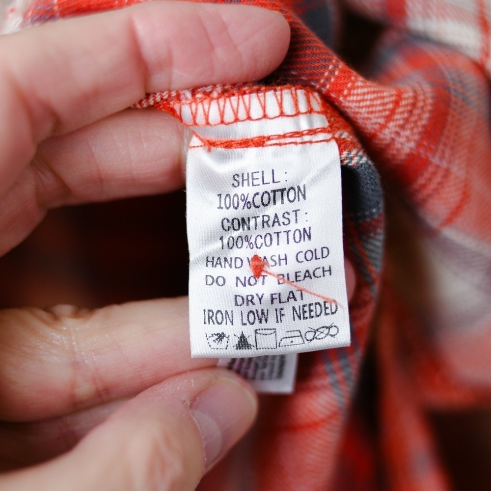 Fantastic Fawn Patchwork Flannel Plaid Shirt Womens L Indie Grunge Cottage Boho - Picture 6 of 9